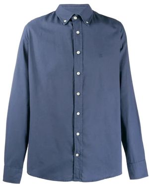 Hackett Hemd Mit Gesticktem Logo - Blau