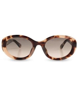 Chloé Oval Sonnenbrille - Braun