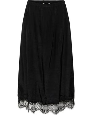 Cream Maxi Skirts - Nero