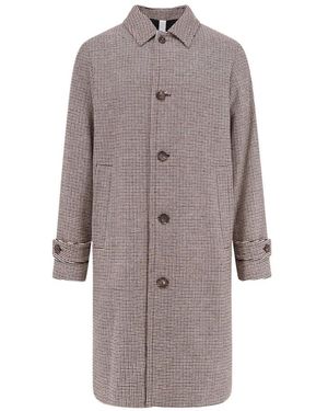 Hevò Single-Breasted Coats - Marrón