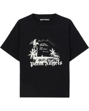 Palm Angels T-Shirts - Black