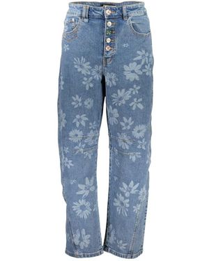 Desigual Maggi Rechte Jeans - Blauw
