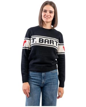 Mc2 Saint Barth Round-Neck Knitwear - Zwart