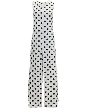 Sa Su Phi Mouwloze Maxi-Jurk Met Strik Op De Rug - Wit