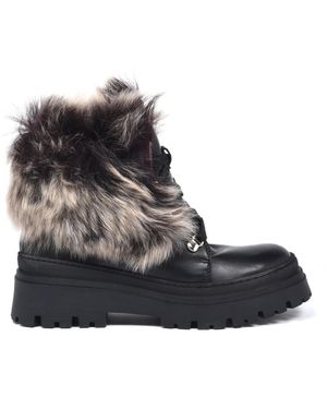 Baldinini Lace-Up Boots - Negro