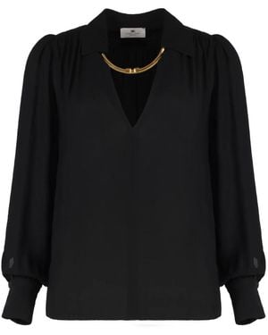 Elisabetta Franchi Blouses - Negro