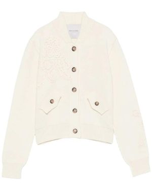 Ermanno Scervino Crochet Patch Cardigan - Wit