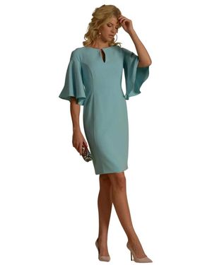 Moskada Elegantes kurzes kreppkleid - celeste - Blau