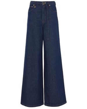 Zimmermann Illuminate Relaxed Flare Jean - Blauw