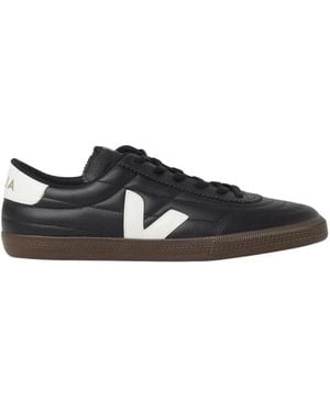 Veja V10 Leather Sneakers - Schwarz