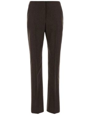McQueen Wool Pinstripe Broeken - Zwart