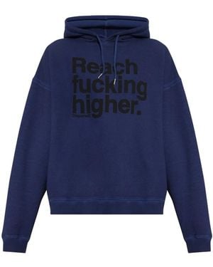 DSquared² Hoodies & Sweatvesten ,Blauw ,Katoen Katoenen Sweatshirt Met Print