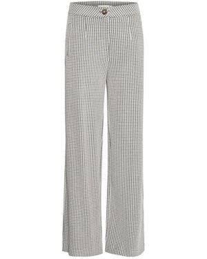 Ichi Wide Trousers - Grey