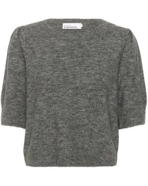 Karen By Simonsen Round-Neck Knitwear - Grey