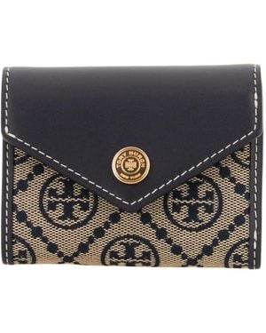 Tory Burch T Monogram Envelope Small Wallet - Schwarz