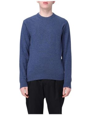 Paul & Shark Merino Wollen Trui Met Ronde Hals - Blauw