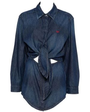 DIESEL Shirt Dresses - Blue