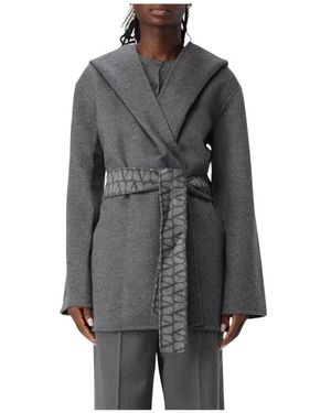 Valentino Belted Coats - Grijs