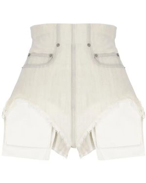Rick Owens Denim Shorts - Natural