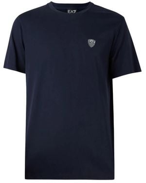 EA7 Tops ,Blauw ,Premium Shield T-Shirt