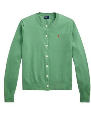 Polo Ralph Lauren Ikonic Pima Baumwollmischung Cardigan - Grün
