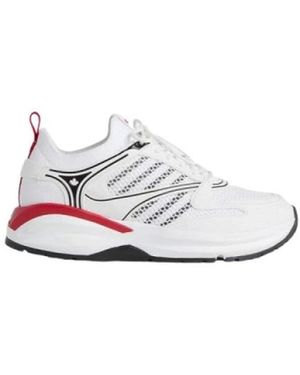 DSquared² Schoenen ,Wit ,Leer Lage Sneakers