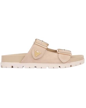 Guess Schoenen ,Leer Fasten Sandalen - Roze
