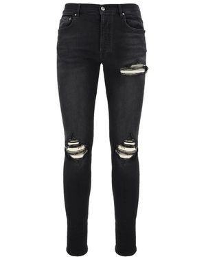 Amiri Mx1 Ultrasuede Skinny Jeans - Zwart