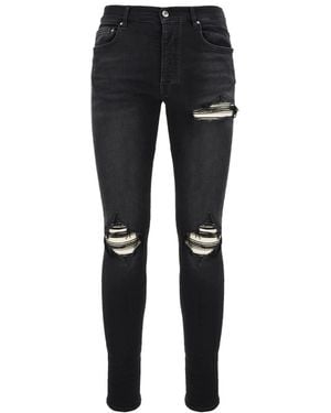 Amiri Mx1 Ultrasuede Skinny Jeans - Zwart