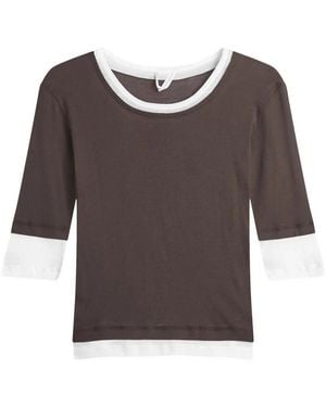 GIMAGUAS Long Sleeve Tops - Brown