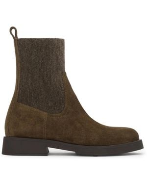 Kazar Schoenen ,Groen ,Suède Alvyn Enkellaarsjes - Bruin