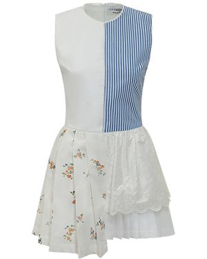 MSGM Kleedjes ,Veelkleurig ,Abito - Blauw