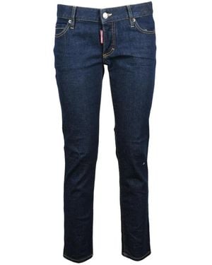 DSquared² Jeans ,Blauw ,Katoen Jennifer Cropped