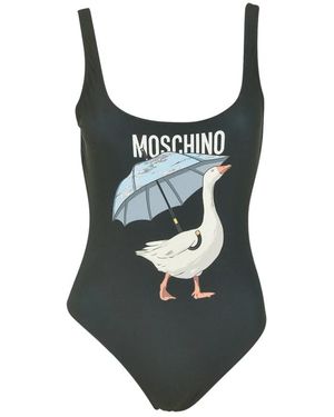 Moschino Badmode ,Zwart ,One-Piece - Groen
