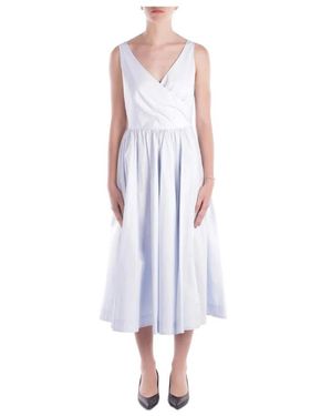 Add Verstellbares Kleid Mit Schlitz Und Reißverschluss - Blau