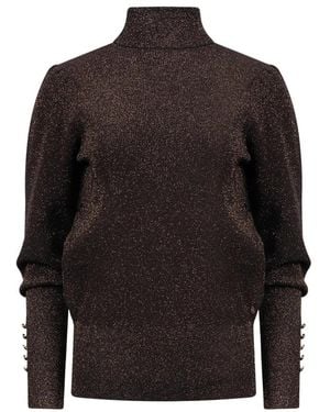 Nukus Sylvia Pullover Lurex - Bruin
