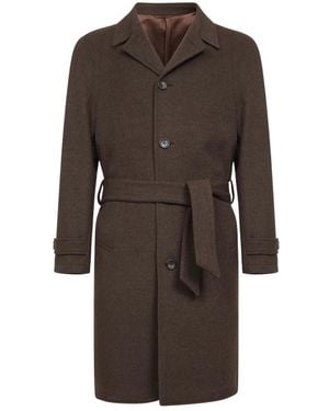 D4.0 Belted Coats - Brown