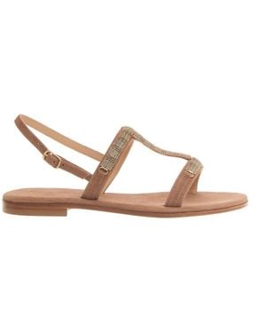Paola Fiorenza Flat Sandals - Brown