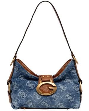 Guess Camden Hobo Bag - Blau
