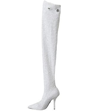 Dolce & Gabbana Over-Knee Boots - Blanco