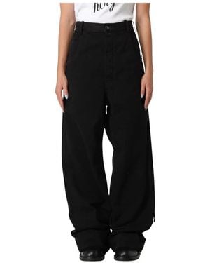 Ann Demeulemeester Wide Trousers - Nero