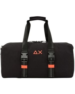 Sun 68 Nylon-Tasche Mit Logo - Schwarz