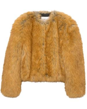 Stand Studio Faux Fur & Shearling Jackets - Marron