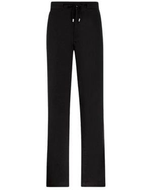 Roberto Cavalli Mirror Snake Straight-Leg Broeken - Zwart