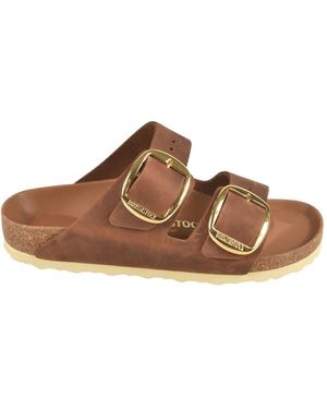 Birkenstock Sliders - Marrone