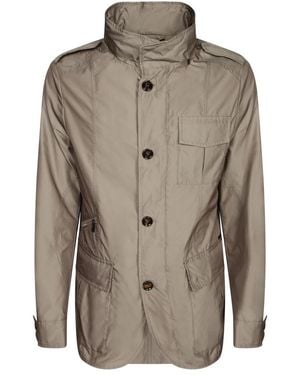 Moorer Single-Breasted Coats - Gris