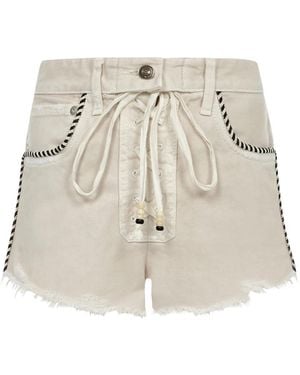 Alanui Denim Shorts - Natural