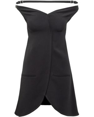Courreges Short Dresses - Black
