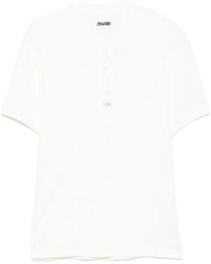 Magliano Tops ,Wit ,Katoen Geknoopte T-Shirt