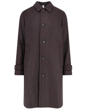 Hevò Jassen ,Bruin ,Wol Single-Breasted Coat